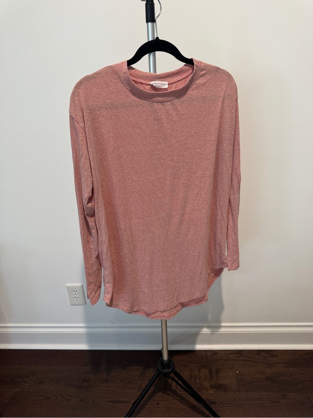 First Love Dusty Rose Long-Sleeve Crewneck Top